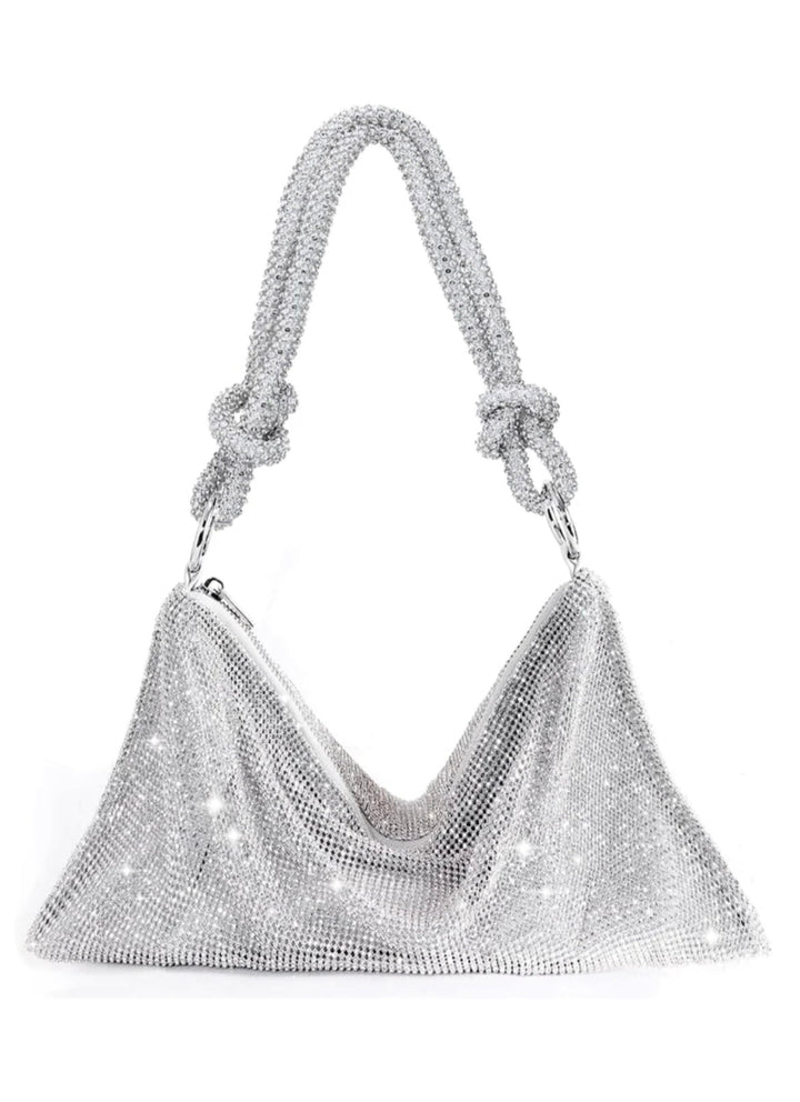 Azlyn – Strass Silver Bag